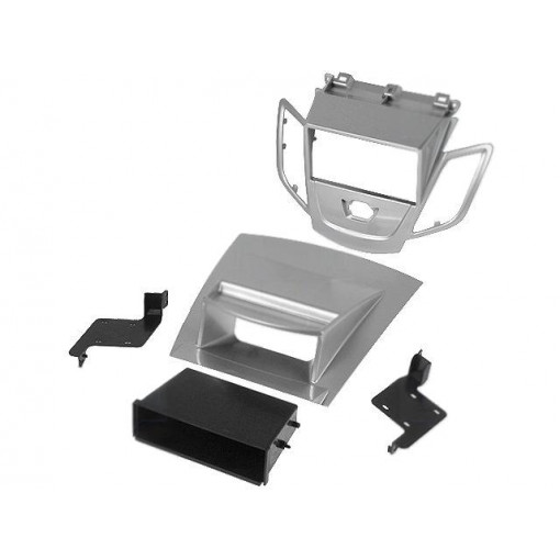281114-21-2; Radio mounting frame; Ford; 2 DIN; silver; ACV