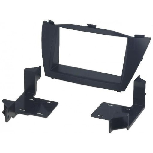 381143-35; Radio mounting frame; Hyundai; 2 DIN; black; ACV