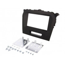MA84007.2/T+KIT; Radio mounting frame; Suzuki; 2 DIN; black gloss; PER.PIC.
