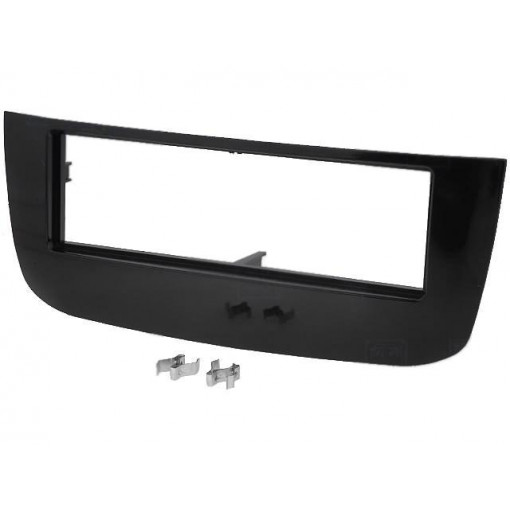 MA26019; Radio mounting frame; Fiat; 1 DIN; black gloss; PER.PIC.