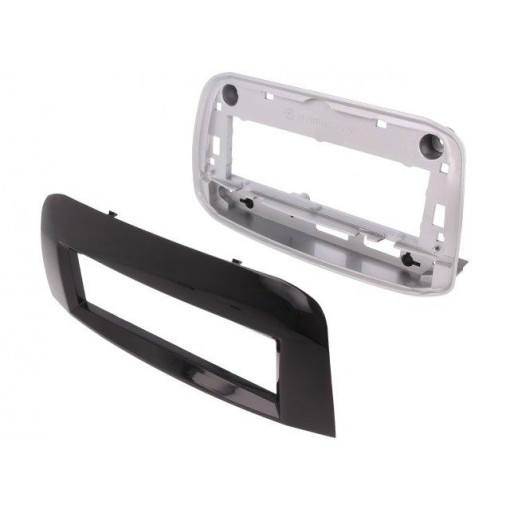 281094-25; Radio mounting frame; Fiat; 1 DIN; black gloss; ACV