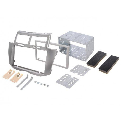 MA90015/T+KIT; Radio mounting frame; Toyota; 2 DIN; silver; PER.PIC.