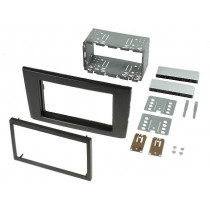 ; Radio mounting frame; Volvo; 2 DIN; black; 4CARMEDIA