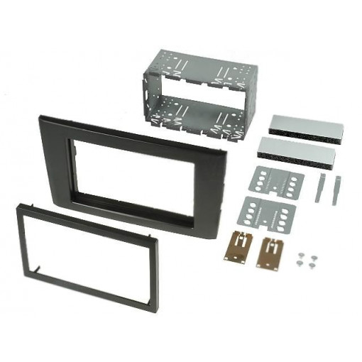 ; Radio mounting frame; Volvo; 2 DIN; black; 4CARMEDIA