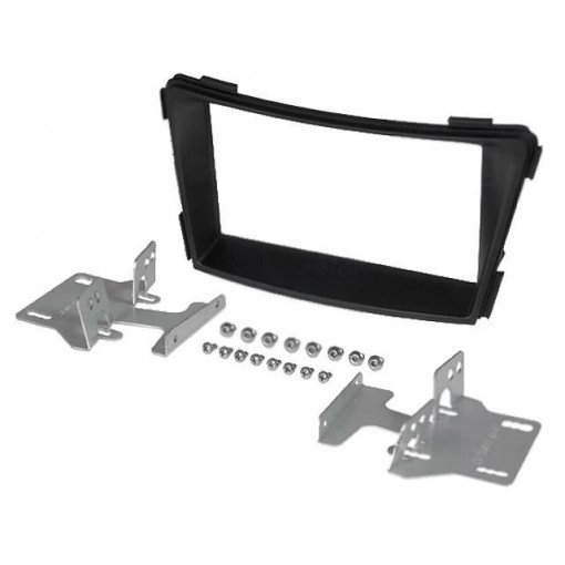 381143-40; Radio mounting frame; Hyundai; 2 DIN; black; ACV