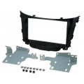 ; Radio mounting frame; Hyundai; 2 DIN; black gloss; 4CARMEDIA