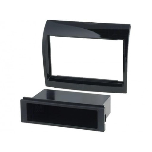 MA26020; Radio mounting frame; Citroën,Fiat,Peugeot; 2 DIN; black gloss; PER.PIC.