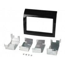 MA26020/T+STF; Radio mounting frame; Citroën,Fiat,Peugeot; 2 DIN; black gloss; PER.PIC.