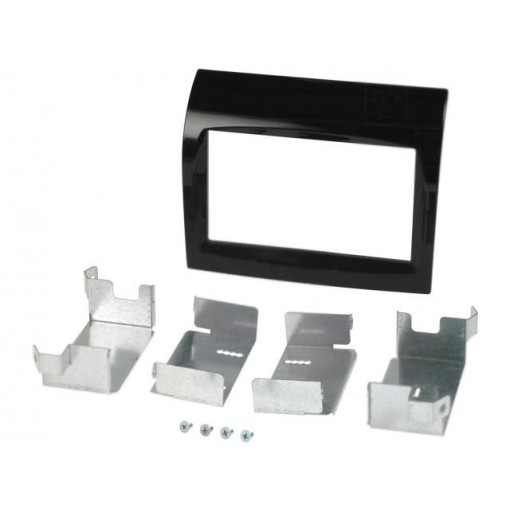 MA26020/T+STF; Radio mounting frame; Citroën,Fiat,Peugeot; 2 DIN; black gloss; PER.PIC.