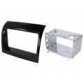 381094-27; Radio mounting frame; Citroën,Fiat,Peugeot; 2 DIN; black gloss; ACV