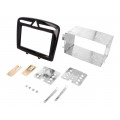 381040-03-3; Radio mounting frame; Peugeot; 2 DIN; black; ACV