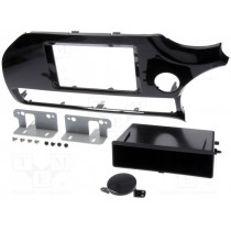 281178-38-1; Radio mounting frame; Kia; 2 DIN; black gloss; ACV