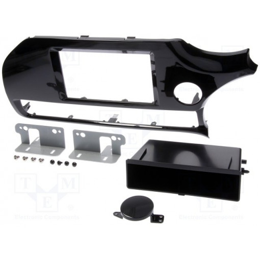 281178-38-1; Radio mounting frame; Kia; 2 DIN; black gloss; ACV