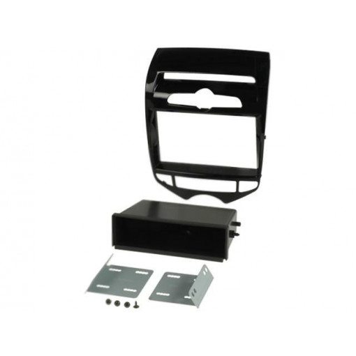 281143-22-1-1; Radio mounting frame; Hyundai; 2 DIN; black gloss; ACV