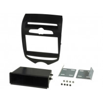 281143-22-2-2; Radio mounting frame; Hyundai; 2 DIN; matt black; ACV