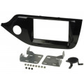 MA39044/T+KIT; Radio mounting frame; Kia; 2 DIN; matt black; PER.PIC.