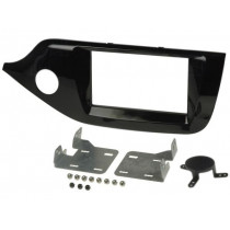MA39044/T+KIT; Radio mounting frame; Kia; 2 DIN; matt black; PER.PIC.