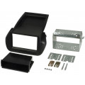 281040-13; Radio mounting frame; Citroën,Fiat,Peugeot; 2 DIN; black; ACV