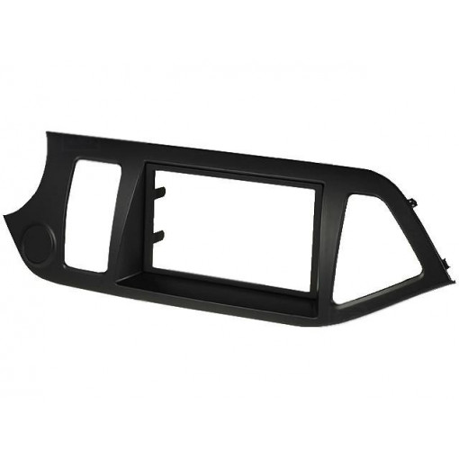 MA39039.2/T; Radio mounting frame; Kia; 2 DIN; black; PER.PIC.