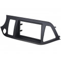 MA39039/T; Radio mounting frame; Kia; 2 DIN; black; PER.PIC.