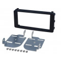 381200-03; Radio mounting frame; Citroën,Mitsubishi,Peugeot; 2 DIN; black; ACV
