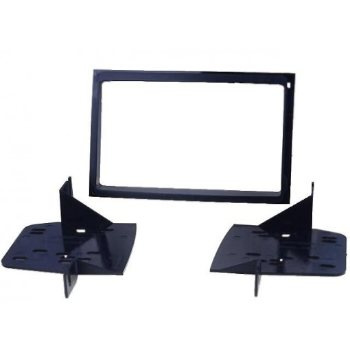 95-7326; Radio mounting frame; Hyundai; 2 DIN; black; METRA