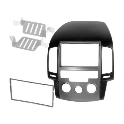 ; Radio mounting frame; Hyundai; 2 DIN; black; 4CARMEDIA