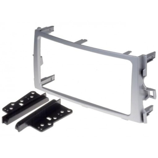 ; Radio mounting frame; Toyota; 2 DIN; light silver; 4CARMEDIA