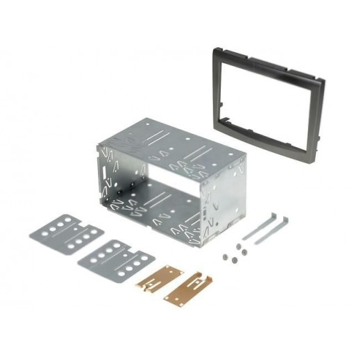 ; Radio mounting frame; Porsche; 2 DIN; grey; 4CARMEDIA