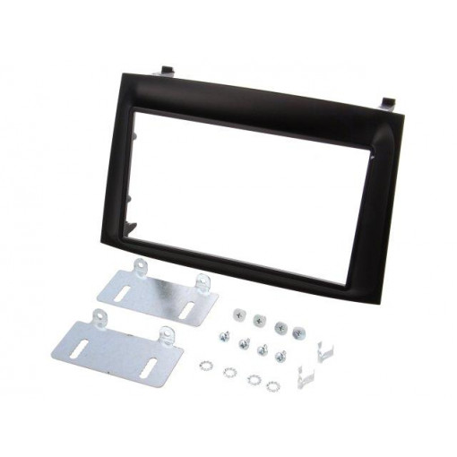 MA26027/T+KIT; Radio mounting frame; Fiat,Opel; 2 DIN; black; PER.PIC.