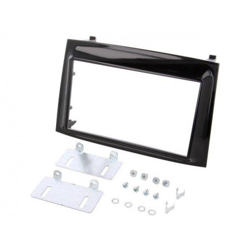 MA26027.2/T+KIT; Radio mounting frame; Fiat,Opel; 2 DIN; black gloss; PER.PIC.
