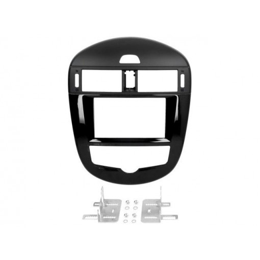 MA57013/T+KIT; Radio mounting frame; Nissan; 2 DIN; matt black,black gloss; PER.PIC.