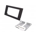 381190-46-1; Radio mounting frame; Mercedes; 2 DIN; black; ACV
