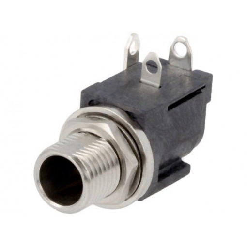 RAPC10; Socket; DC supply; male; with on/off switch; on PCBs; THT; 11A; SWITCHCRAFT