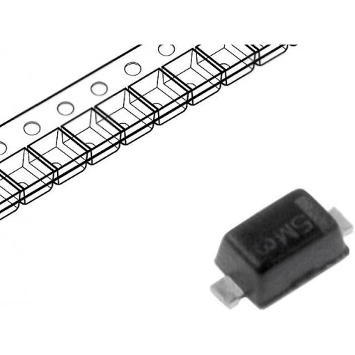 RB521S30T1G; Diode: Schottky rectifying; SMD; 30V; 0.2A; SOD523; ON SEMICONDUCTOR