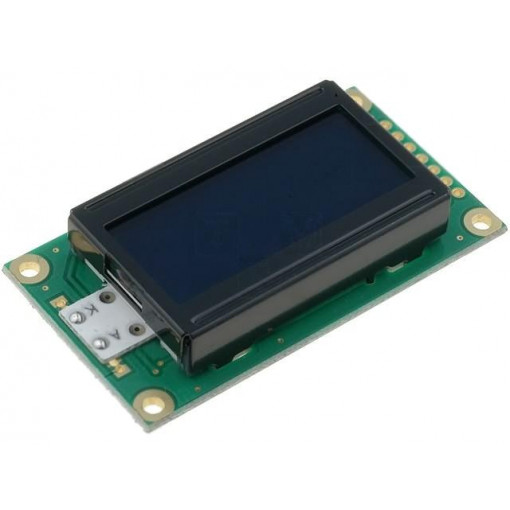 RC0802A-TIY-CSV; Display: LCD; alphanumeric; FSTN Negative; 8x2; black; LED; PIN: 14; RAYSTAR OPTRONICS