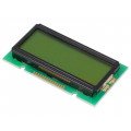 RC1202A-YHY-CSX; Display: LCD; alphanumeric; STN Positive; 12x2; yellow-green; LED; RAYSTAR OPTRONICS RC1202A-YHY-CSX; Display: LCD; alphanumeric; STN Positive; 12x2; yellow-green; LED; RAYSTAR OPTRONICS