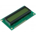 RC1602A-YHW-CSV; Display: LCD; alphanumeric; STN Positive; 16x2; yellow-green; LED; RAYSTAR OPTRONICS RC1602A-YHW-CSV; Display: LCD; alphanumeric; STN Positive; 16x2; yellow-green; LED; RAYSTAR OPTRONICS