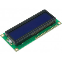 RC1602B-BIY-CSVD; Display: LCD; alphanumeric; STN Negative; 16x2; blue; 80x36x13.2mm; RAYSTAR OPTRONICS RC1602B-BIY-CSVD; Display: LCD; alphanumeric; STN Negative; 16x2; blue; 80x36x13.2mm; RAYSTAR OPTRONICS