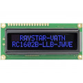 RC1602B-LLB-JWVE; Display: LCD; alphanumeric; VA Negative; 16x2; 80x36x13.2mm; LED; RAYSTAR OPTRONICS RC1602B-LLB-JWVE; Display: LCD; alphanumeric; VA Negative; 16x2; 80x36x13.2mm; LED; RAYSTAR OPTRONICS