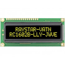 RC1602B-LLY-JWVE; Display: LCD; alphanumeric; VA Negative; 16x2; 80x36x13.2mm; LED; RAYSTAR OPTRONICS