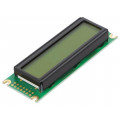 RC1602D-YHY-ESX; Display: LCD; alphanumeric; STN Positive; 16x2; yellow-green; LED; RAYSTAR OPTRONICS RC1602D-YHY-ESX; Display: LCD; alphanumeric; STN Positive; 16x2; yellow-green; LED; RAYSTAR OPTRONICS