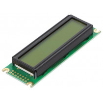 RC1602D-YHY-ESX; Display: LCD; alphanumeric; STN Positive; 16x2; yellow-green; LED; RAYSTAR OPTRONICS