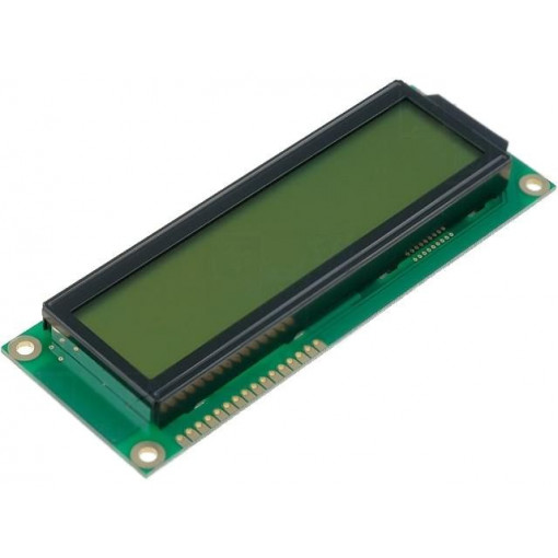 RC1602E-YHW-ESV; Display: LCD; alphanumeric; STN Positive; 16x2; yellow-green; LED; RAYSTAR OPTRONICS