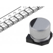 RC1V475M04005VR; Capacitor: electrolytic; SMD; 4.7uF; 35VDC; Ø4x5.3mm; ±20%; 1000h; SAMWHA