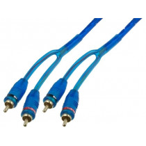 ; Cable; for amplifier; RCA socket x2,RCA plug x2; 5m; 4CARMEDIA