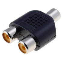 ; T adapter; RCA socket,RCA socket x2; mono; 