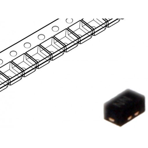 RCLAMP0821P.TCT; Diode: transil; 100W; 10V; 4A; bidirectional; SLP1006P2; SEMTECH