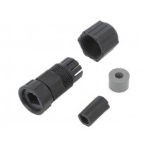 RCP-00BMMS-TLM7001; RJ45 housing; Locking: internal bayonet,3 point lock bayonet; AMPHENOL