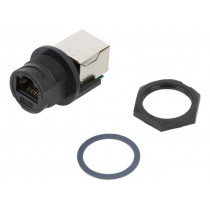 RCP-5SPFFH-TCU7001; Coupler; PIN: 8; Cat: 5e; Layout: 8p8c; RJ45 socket,both sides; IP67; AMPHENOL